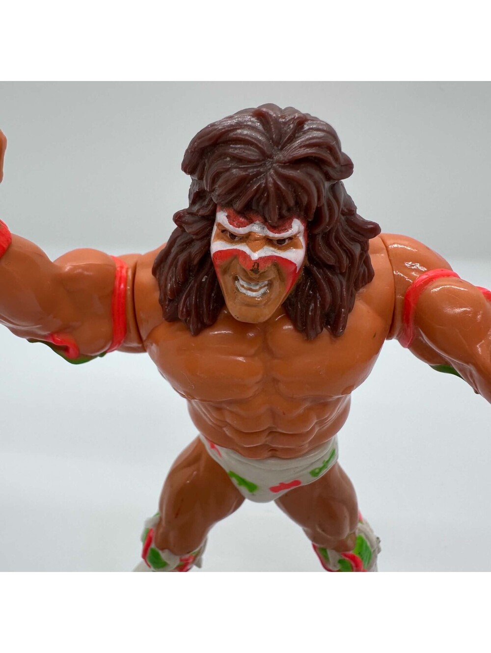 Vintage 1990 WWF Hasbro Ultimate Warrior Wrestling Action Figure EUC